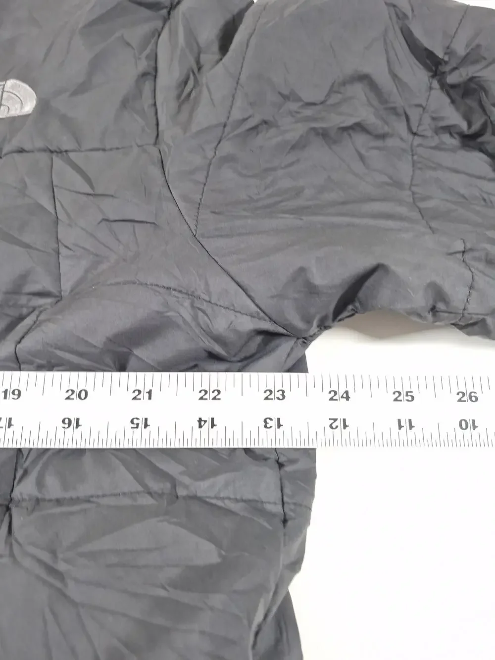 The North Face Jacket Mens L Gray Lightweight Puffer Full Zip Insulated READ